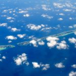 Aerial photo of the Maldives