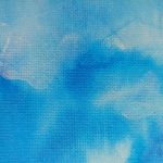 Blue watercolour painting