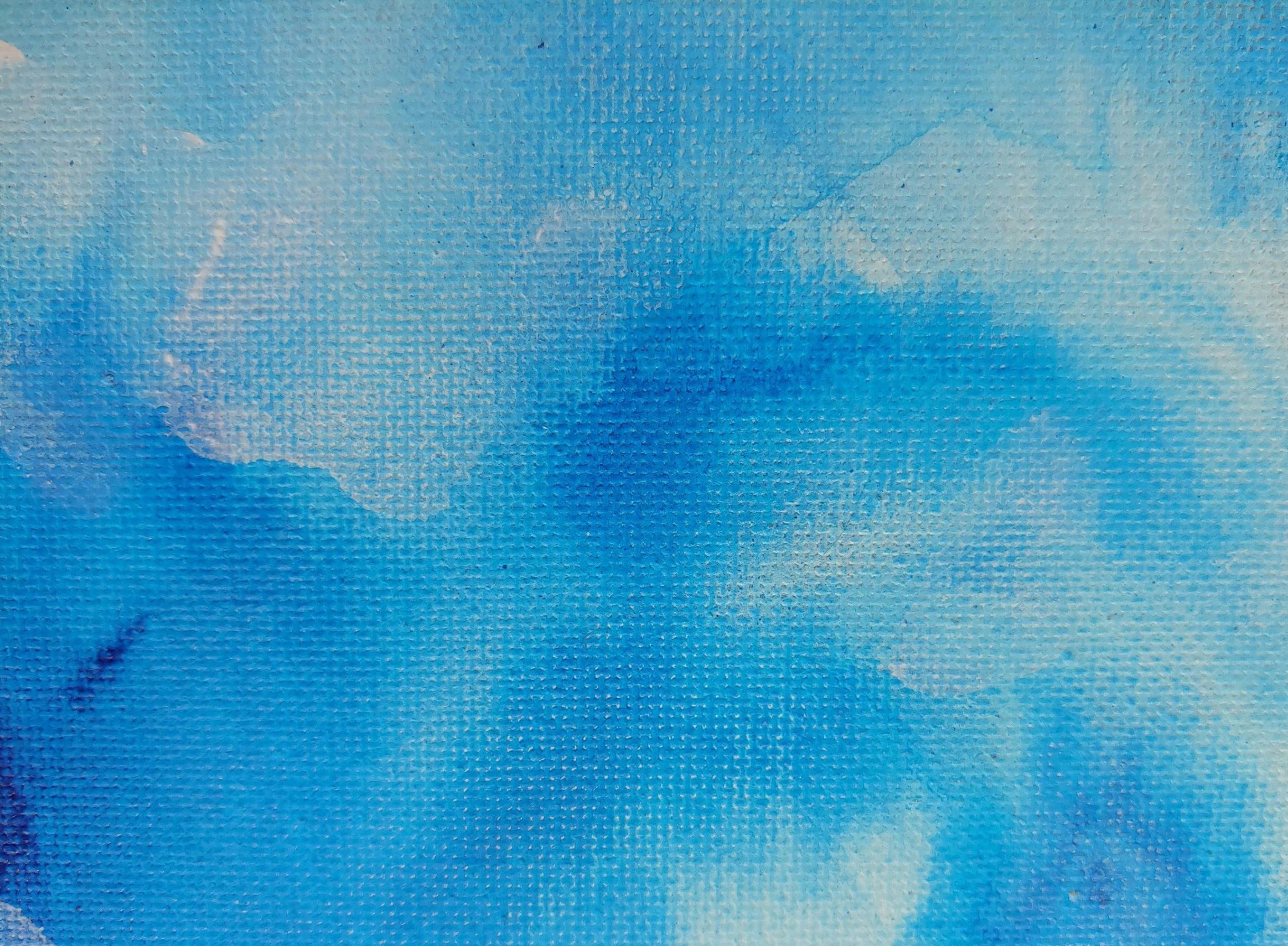 Blue watercolour painting